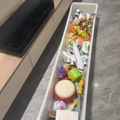 加厚加长无毒无味收纳盒结实耐用玩具专用猪食槽长方形