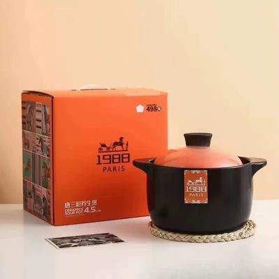 送客户礼品砂锅陶瓷锅炖锅耐高温瓦罐煲汤锅家用煤气明火养生锅