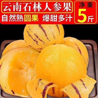 云南石林人参果黄肉黄心应季圆果肉圆树上水果新鲜当季大果整箱