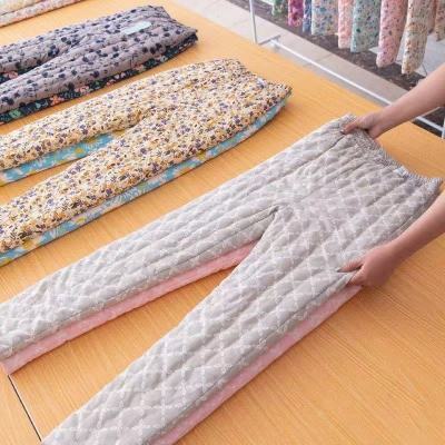 女士纯棉花棉裤高腰中厚微弹内穿保暖裤成人冬装裤子冬季棉裤