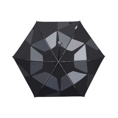 易折自动安全式贴片伞黑胶折叠
