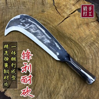 手工锻打苗家砍树砍柴农用破竹锋利两用家用开荒钓鱼全钢锻造一体优惠商品图片