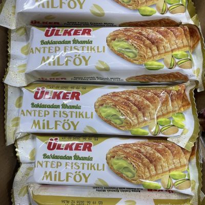 土耳其进口优客牌 ulkar 开心果奶油酥皮饼(迪拜风味katkat)