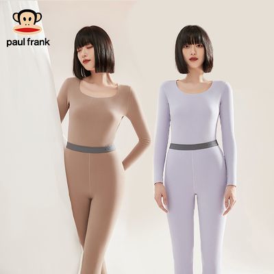 大嘴猴保暖内衣情侣加绒恒温发热无痕女士套装秋冬款男士秋衣秋裤