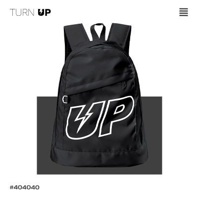 TURN UP新款简约印花大容量旅行学生电脑包男女书包背包双肩包