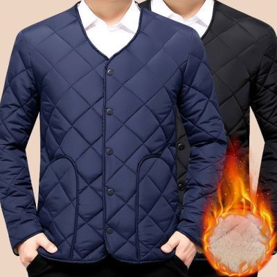 中老年父亲冬装加绒加厚棉衣男棉袄保暖内胆中年爸爸装春秋季外套