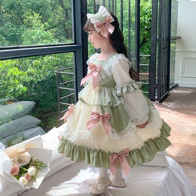 女童2025秋冬洛丽塔加绒裙子宝宝生日洋气蓬蓬礼服公主裙爆款裙子