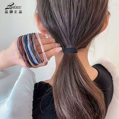LOVEIXCC高弹力发绳高马尾扎头发头绳儿童橡皮筋百搭高级感发圈