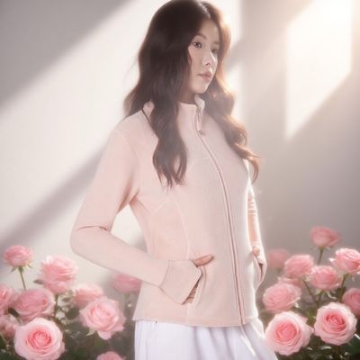 修身显瘦小蛮腰立领外套女秋冬加绒卫衣设计感通勤长袖上衣修身卫