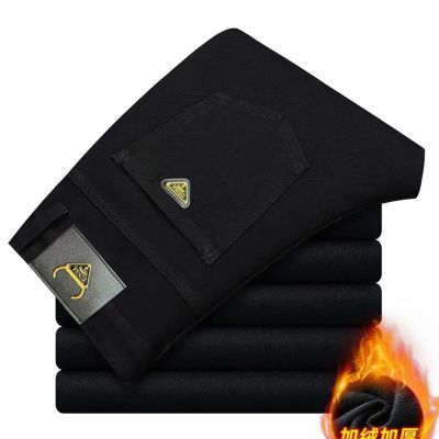 【高端轻奢休闲】秋冬新款黑灰欧美水洗牛仔裤微弹耐磨休闲长裤