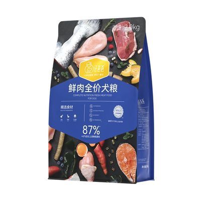 汪爸爸全鲜肉无谷狗粮泰迪比熊柯基金毛幼成犬通用型