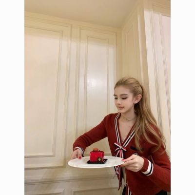 ���ڲ�����OKMASHOP ѧԺ��ë������Ů����Ƹ�����ײɫ��������v����֯���� 144Ԫ