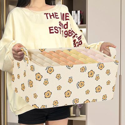 衣服收纳箱家用衣柜抽屉式放裤子衣物整理盒折叠带钢架储物筐神器