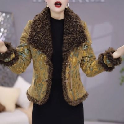 高级奥蒂绒高端洋气时尚礼服裙2025秋冬新款上衣修身加厚气质款【15天内发货】