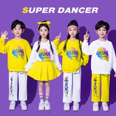 儿童啦啦队演出服幼儿园合唱舞蹈元旦表演服秋季小学生运动会服装
