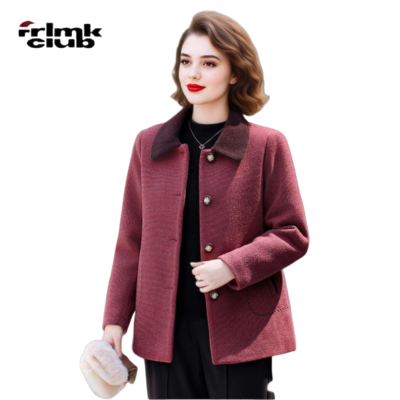 ���ڲ�����[FRLMK]�������趬װ���׼��޼Ӻ�Ůʿ�������������ﶬ��ë�ش��� 122Ԫ