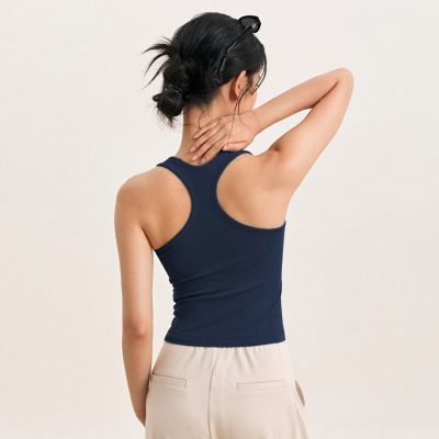 一体式工字瑜伽背心女高强度防震收副乳运动内衣外穿美背健身服