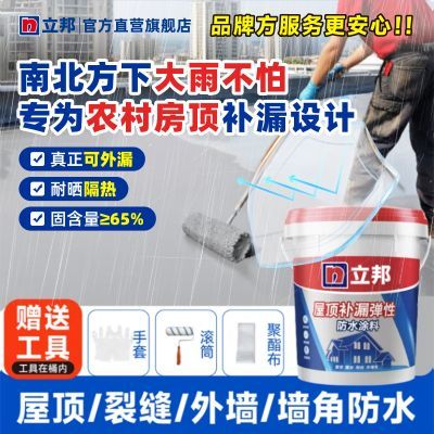 【立邦】防水涂料屋顶补漏弹性防漏材料外墙楼顶防潮聚氨酯环保小包装