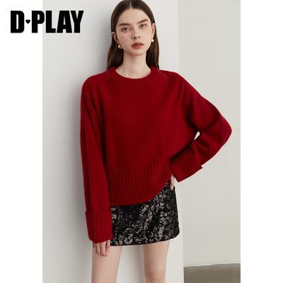 ���ڲ�����DPLAY2024�����¿����к�ɫԲ����ë��ë���ë����֯������Ů 449Ԫ