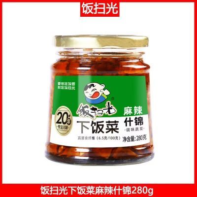 临时食品清仓饭扫光下饭菜280g爆炒蕨菜金针菇香菌什锦竹笋