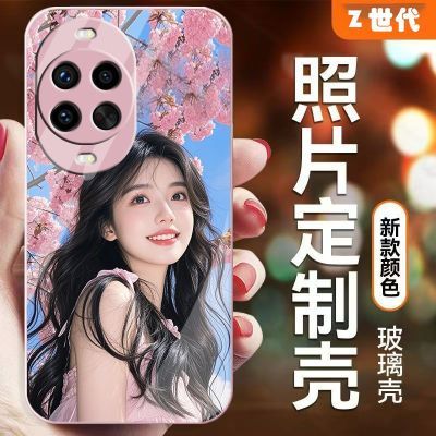 定制照片华为nova14Pro玻璃手机壳nova14ultra全包防摔硅胶外壳男
