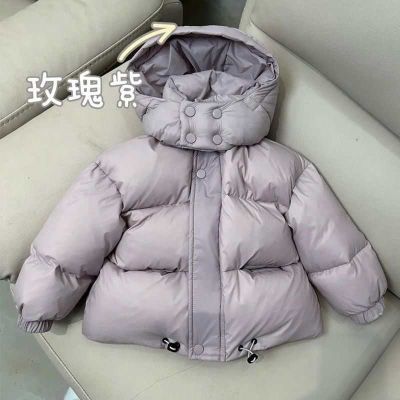 新款加厚儿童男童棉服冬装2025连帽短款宝宝洋气韩版女童外套保暖