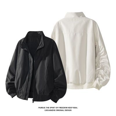 美式春秋工装教练飞行员宽松飞行夹克百搭潮牌立领ins休闲外套