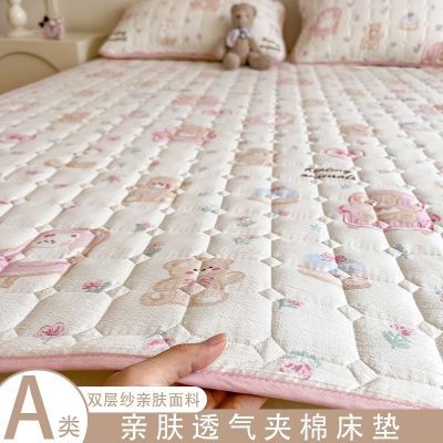 床护垫皱皱纱褥子薄款床褥垫子租房家用单人学生防滑保护垫床单