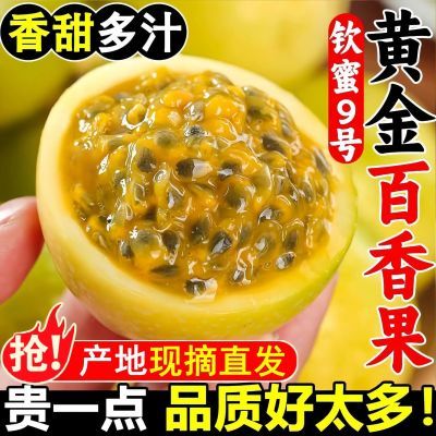 新鲜现摘云南正宗钦蜜黄金百香果大果当季水果广西孕妇整箱批发