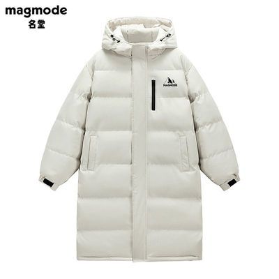 百亿补贴：MAGMODE/名堂美式复古长款棉服情侣冬季加厚保暖面包连帽棉衣男装 249元