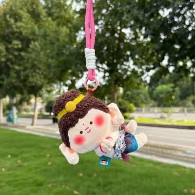 云冈石窟莲花佛小伴玩偶合掌辫子小佛文创纪念品车饰挂件飞天