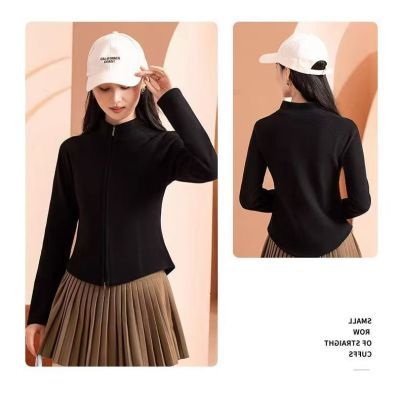 2025福利秋冬新款修身立领打底长袖求职季拉链石墨烯小蛮腰外套