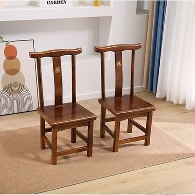 实木小椅子家用客厅茶几靠背椅儿童矮墩板凳中式红木婚庆孙凳