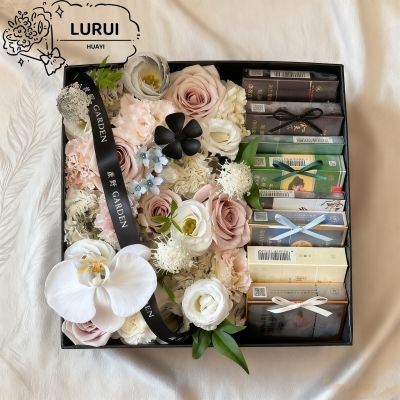 七夕花束有钱花香烟方形礼盒仿真花手工DIY材料包情人节送男女生