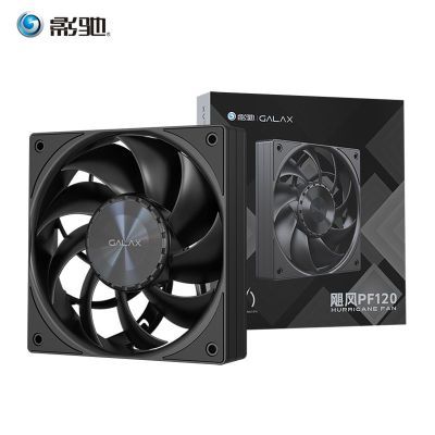 影驰飓风PF120机箱风扇PWM温控静音高风压工业级12CM散热风扇
