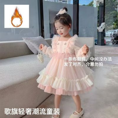冬款女童连衣裙洛丽塔2025新款女宝儿童时髦洋气公主裙子宝宝