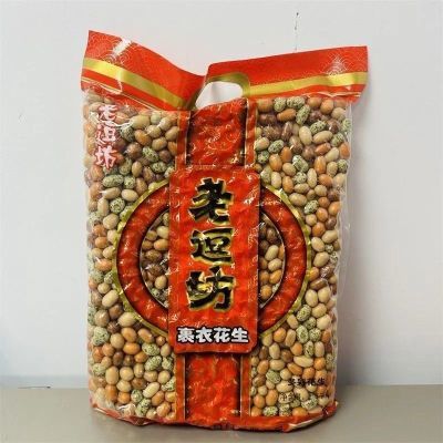 【5斤一袋】老逗坊鱼皮花生多彩花生海苔脆皮怀旧散装花生豆零食