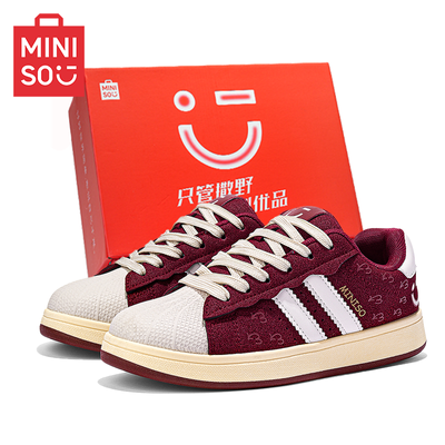 MINISO/名创优品美式街拍嘻哈贝壳头板鞋情侣夏季轻便舒适休闲鞋优惠商品图片