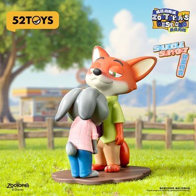 52TOYS疯狂动物城最佳拍档盲盒 朱迪尼克抱抱潮玩具礼物可爱摆件【2月28日发完】