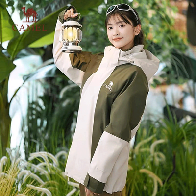 骆驼三合一羽绒冲锋衣羽绒内胆秋冬防风保暖三防外套男女羽绒服