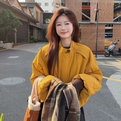 韩11秋冬暖暖南瓜短款棉服外套上衣宽松韩版冬季ins原版版型
