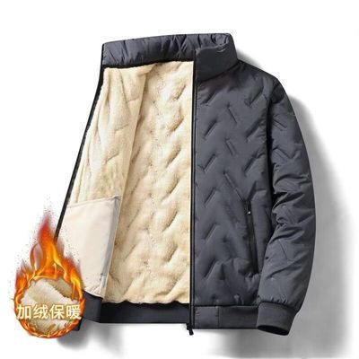 战狼世家棉衣男冬季保暖羽绒防风防水保暖轻便加绒羊羔绒内里冬装