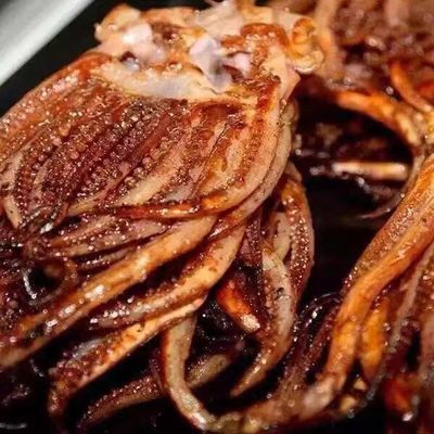 【现烤现发】舟山海鲜零食即食小吃现烤鱿鱼头铁板鱿鱼须鱿鱼