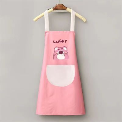 求职季反季废土风圣诞草莓围裙厨房挂脖卡通超萌防水【7天内发货】