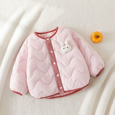 新款秋冬保暖婴儿女童加绒宝宝加厚棉衣内胆棉袄外套儿童棉服上衣
