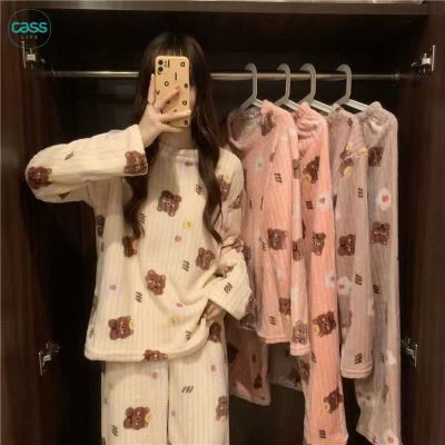 佳适爆款可爱减龄睡衣套装女款可外穿家居服裤子套装舒适睡袍