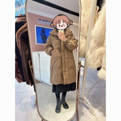 2025美拉德风羽绒服新款韩版牛角宽松冬季鸭绒时尚保暖加厚外套