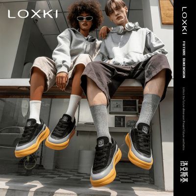 LOXKI洛克斯基Alpha小圆鞋Warm休闲板鞋男鞋防滑耐磨增高经典潮鞋