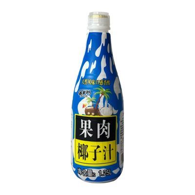 百多利果肉椰子汁1.25L*2 大瓶装椰汁饮料天然风味口感香醇口感