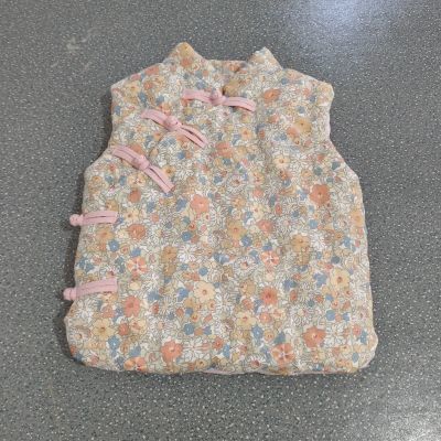儿童手工棉花内穿背心婴幼儿加厚坎肩男女童民族风外穿马甲春秋款